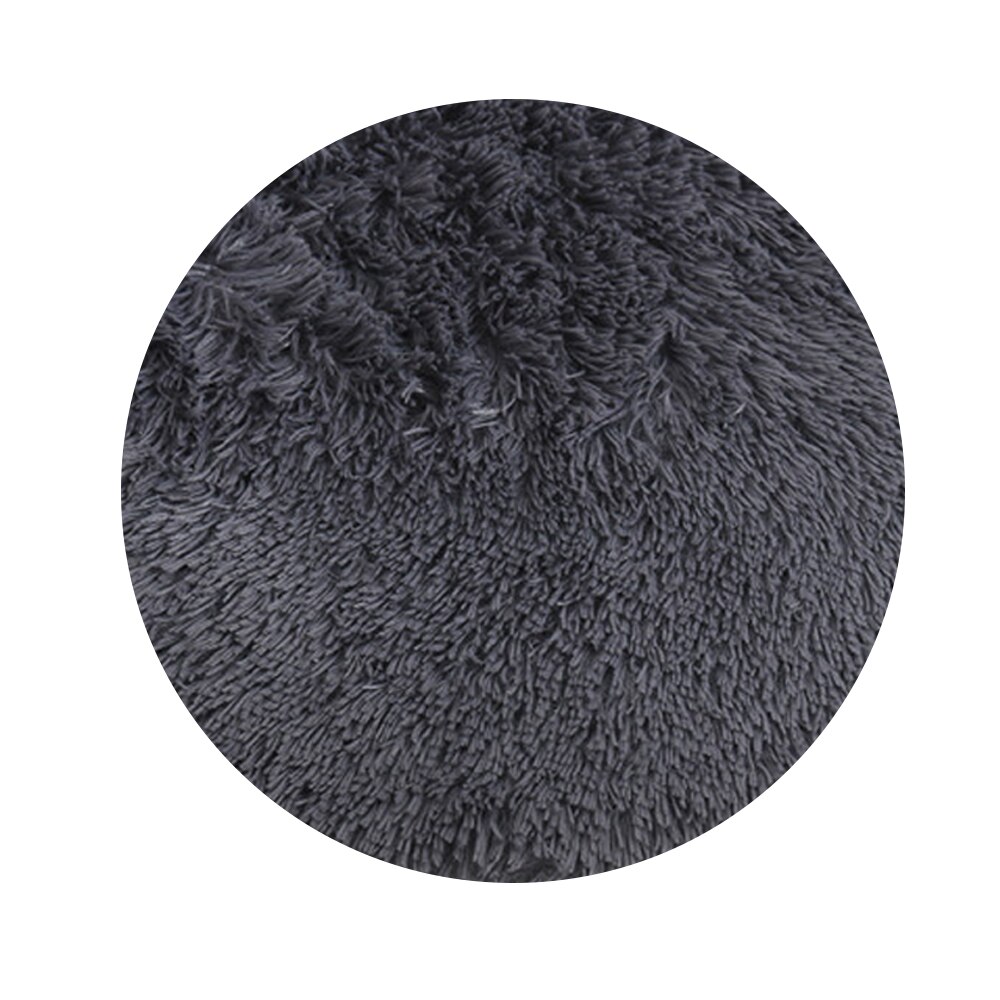 Fluffy fleece hund katteseng rund pet donut dyb sovepude til lille stor hund blød vinter varme plys puder komfort: 6 / 40