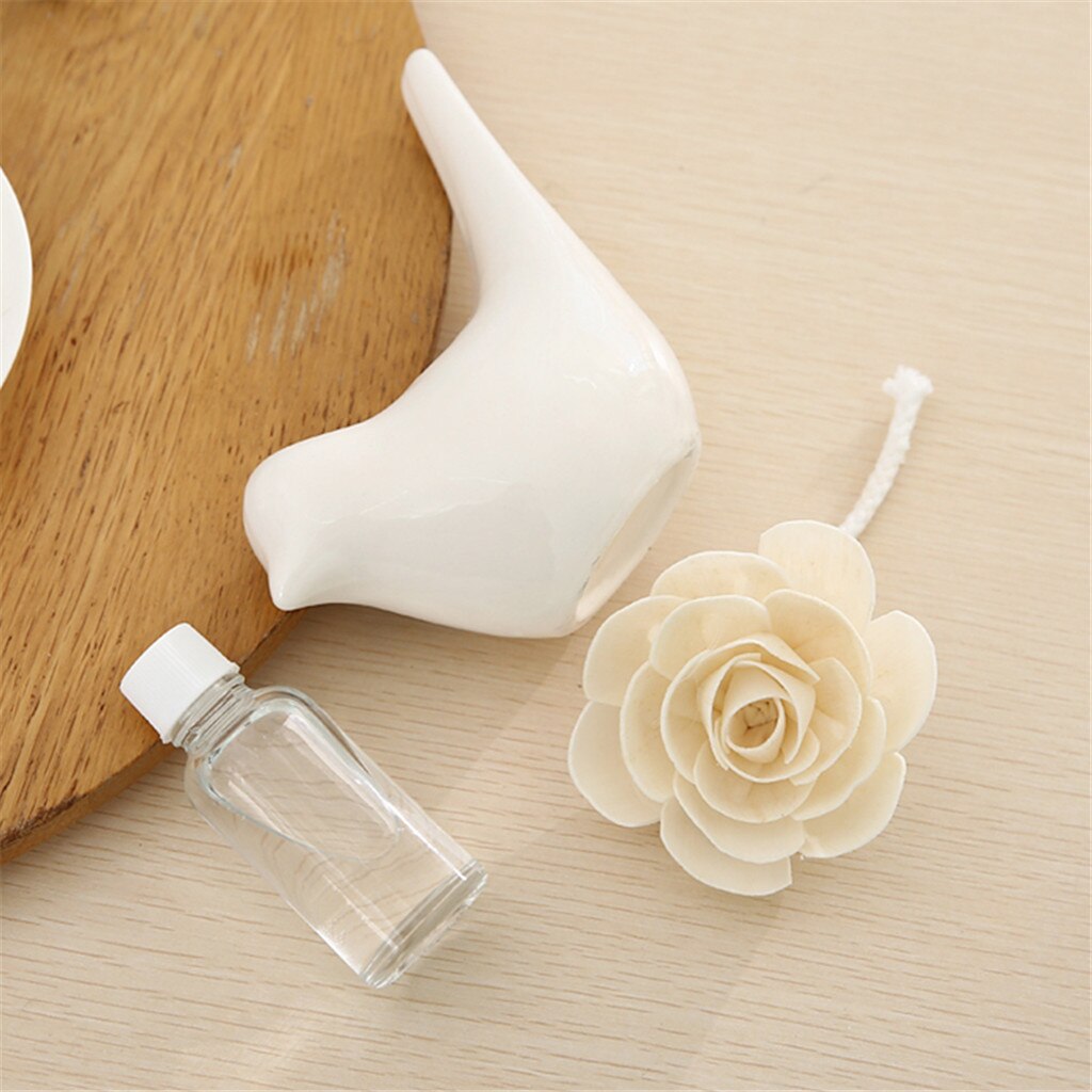 Difusores de aceite de caña con varas naturales, botella de cerámica y aceite perfumado, barra de repuesto de 50ML, conjunto de decoración del hogar