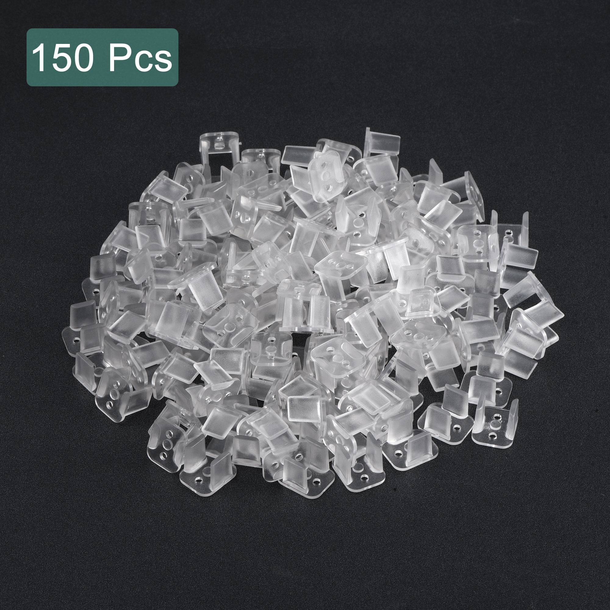 Uxcell 150pcs LED Neon Mounting Clips Fixing Clamps Holder for 8mm Neon LED Strip