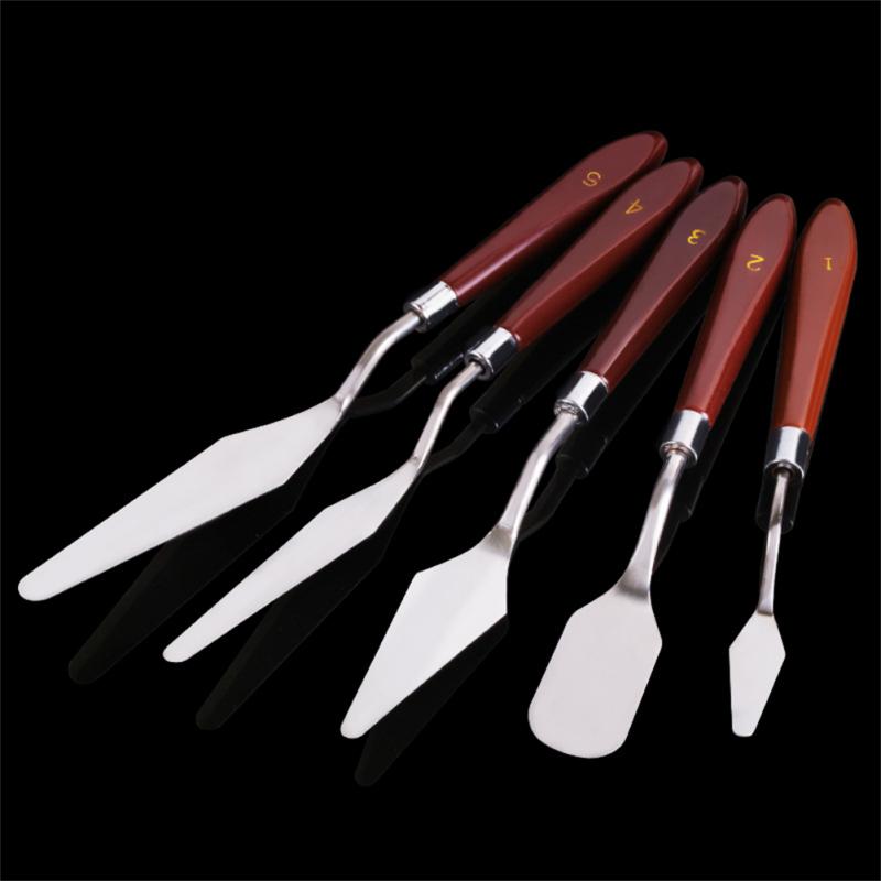 Stainless Steel Oil Painting Knives Artist Crafts Spatula Palette Knife Oil Painting Mixing Knife Scraper Art Tools For