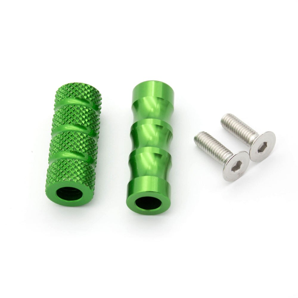 For Benelli TNT125 135 TNT 125 - Aluminum Motorcycle Small Footrest Footpegs Foot Rest Pegs Pedals Set Accessories: green