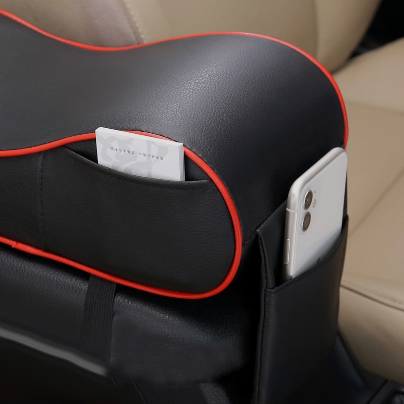 Leather Car Central Armrest Pad Universal Auto Center Console Arm Rest Seat Box Mat Cushion Pillow Cover Vehicle Car Styling