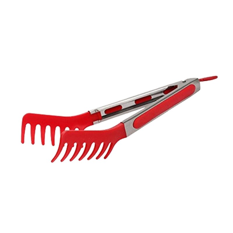 Pinzas antideslizantes para Fideos, utensilios de cocina, acero inoxidable, cortador de Pasta, peine con forma