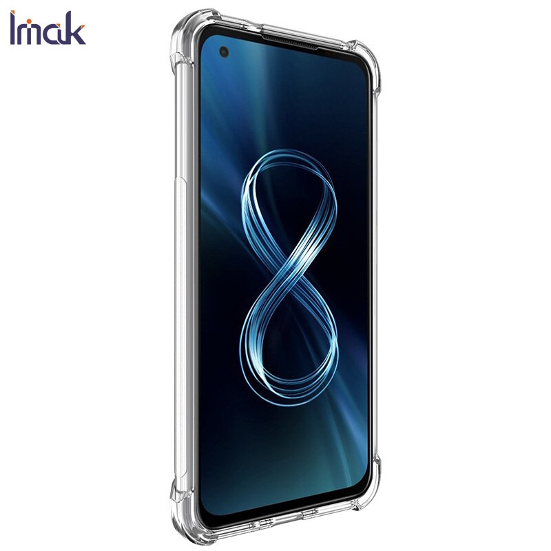 Voor Asus Zenfone 8 ZS590KS Case Imak Shockproof Conners Airbags Zachte Tpu Cover Case Voor Asus Zenfone 8 ZS590KS