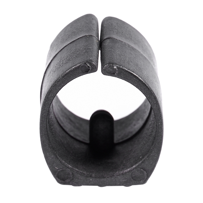 30x Plastic Home Furniture Chair Pipe Foot Clamp Pads U Shape Caps Black