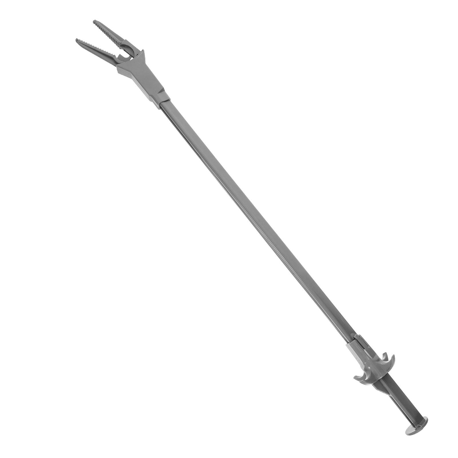 50cm Aquatic Tweezers Curved Tip Fish Tank Scissors Aquatic Plant Tweezers Tools Reacher Grabber Ergonomic Plastic Coating