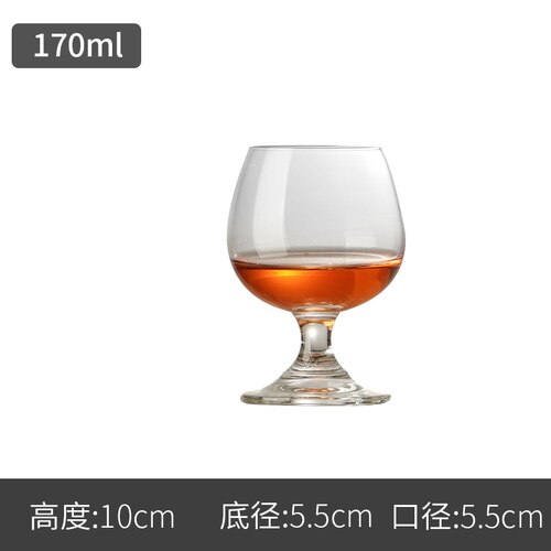 Krystal glas brandy glas vin glas hvidvin glas whisky vin glas dværg vin glas pot mave cognac kop: 170ml