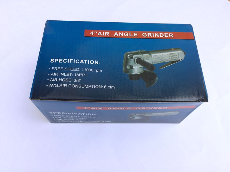 Industrial 4" air angle grinder, powerful pneumatic air angle grinder, pneumatic tools