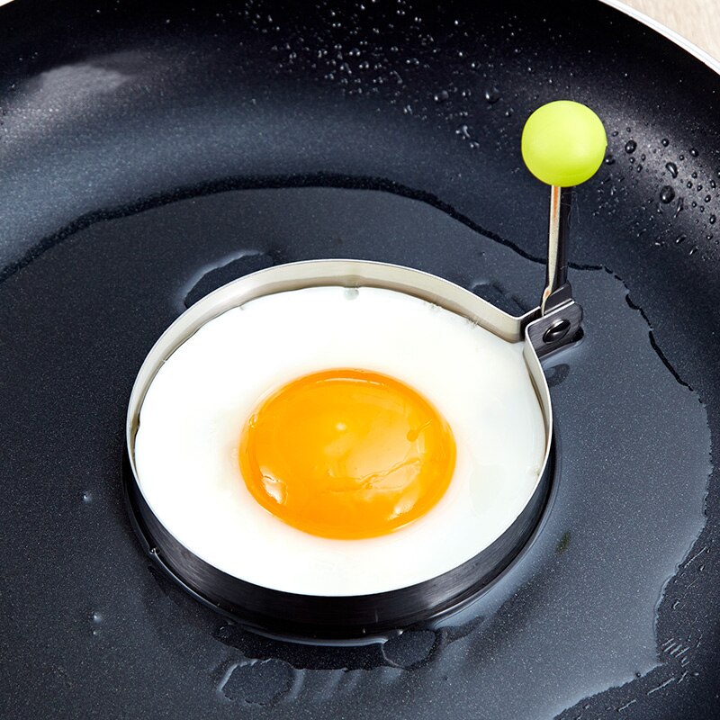 Gør-det-selv-stegt æg form rustfrit stål stjerne blomst rundt kærlighed hjerte morgenmad spejlæg form omelet æggeværktøj