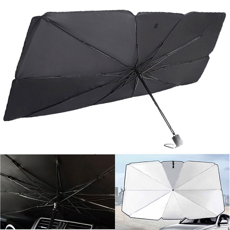 1PC New79 * 145 centímetros Guarda-chuva Brisa Do Carro Da Frente Traseira Janela Sun Sombra Sombrinha Sombrinha Viseira Filme Para Carro janela Auto Acessórios