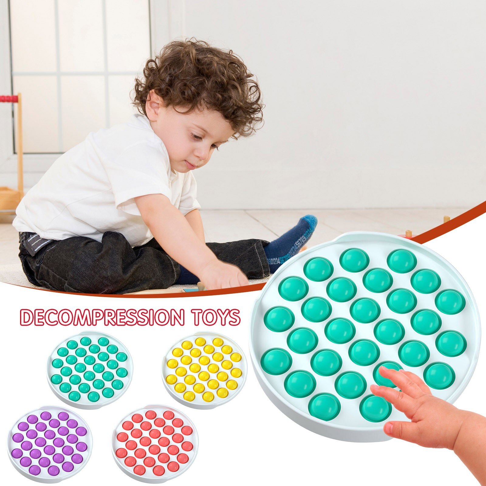 Pops Fidget Reliver Stress Toys Rainbow Push It Bubble Antistress Toys Adult kids Sensory Toy To Relieve Autism Free
