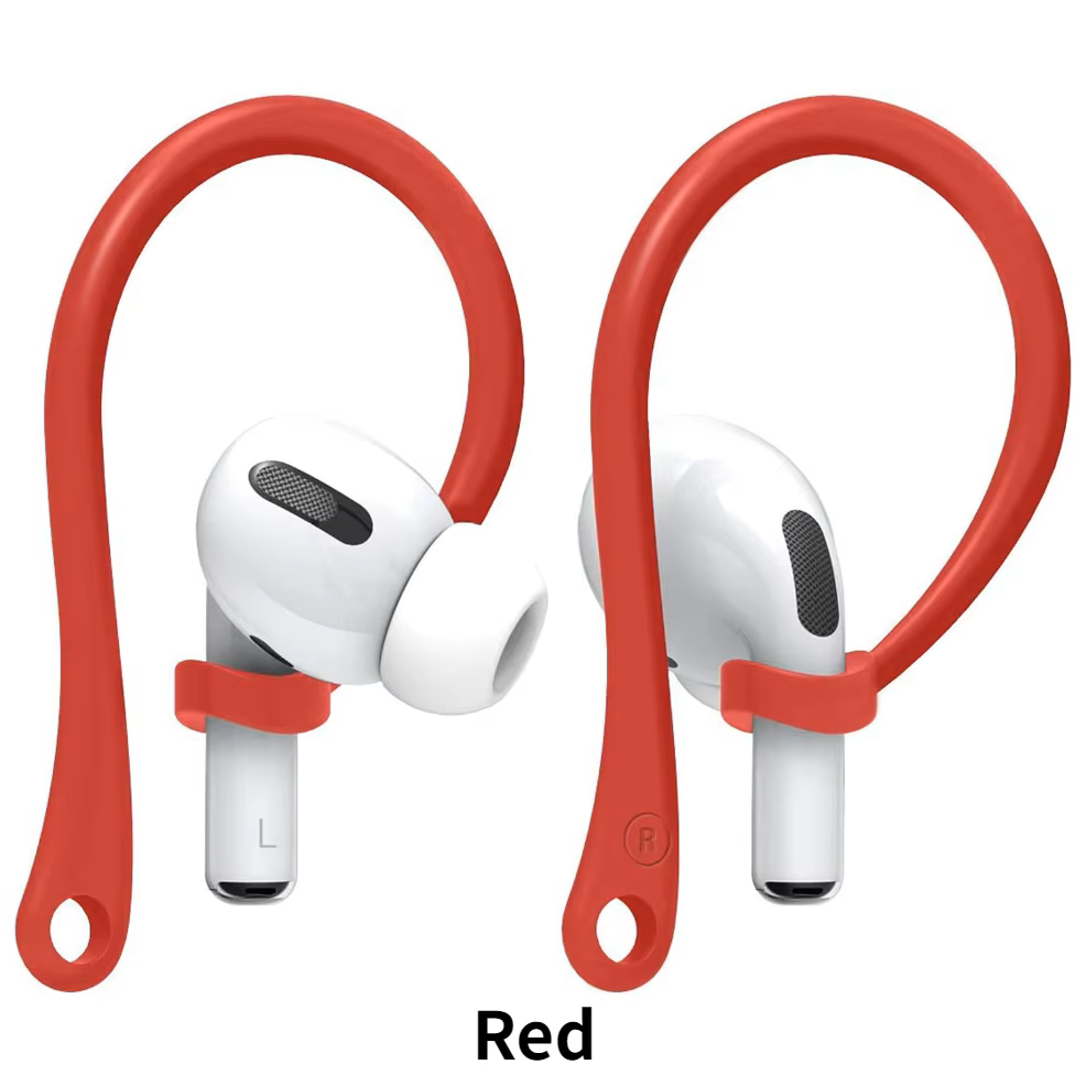 1Pair Silicone Anti-Lost Earhook For Apple Airpods Pro 1 2 3 Xiaomi Huawei Wireless Bluetooth Headphone Protective Accessories: dark blue