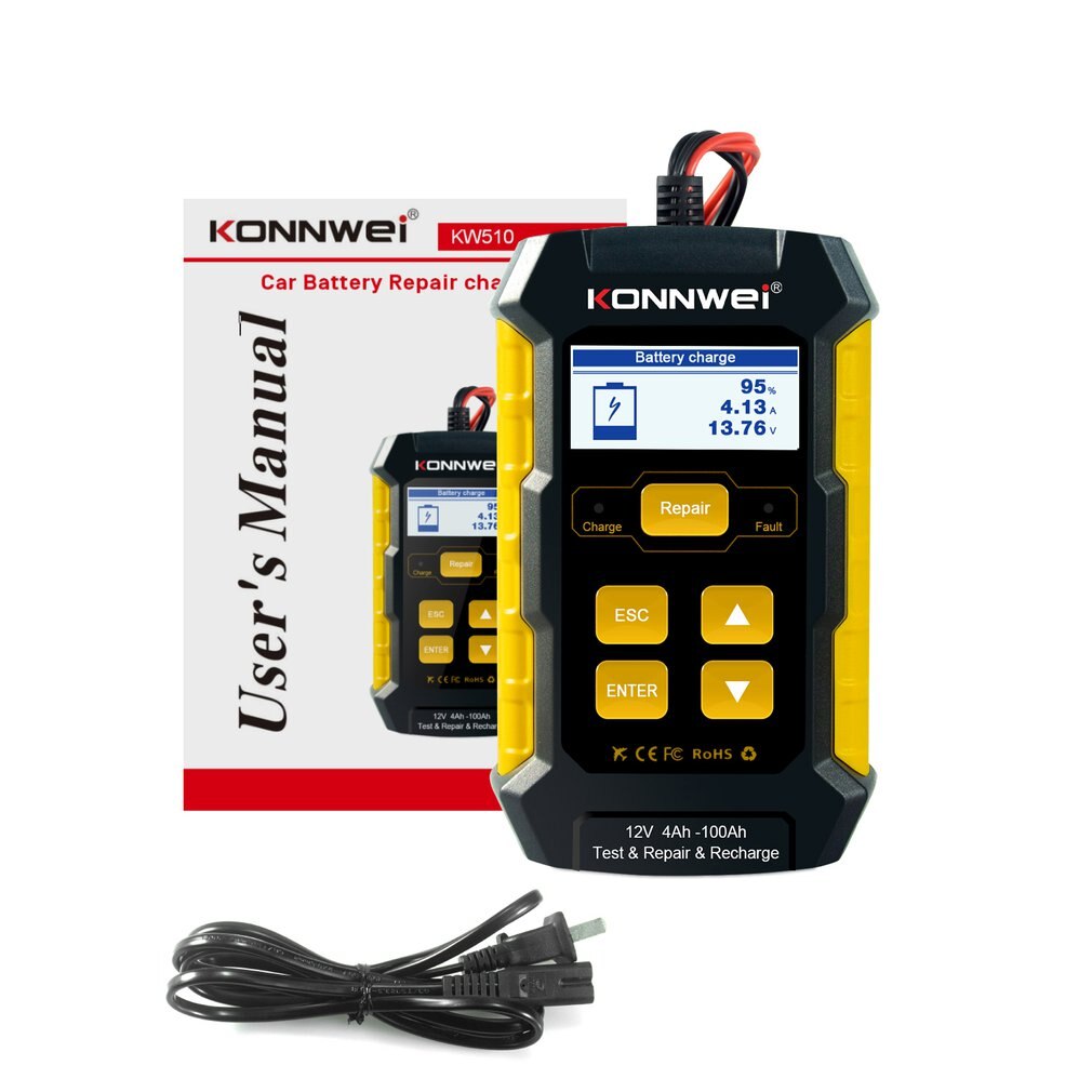 KW510 Batterij Tester Auto Batterij Hersteller Accessoires Lage Frequentie Constante Stroom Tester
