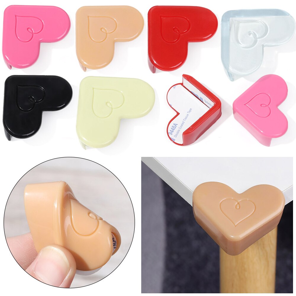 4 Stuks Baby Silicone Veiligheid Protector Tafel Hoek Bescherming Van Kinderen Anticollision Edge Hoeken Guards Cover Voor Kid