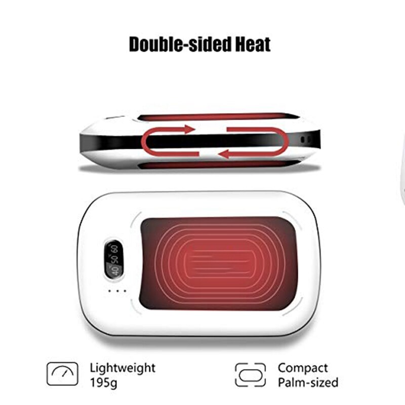 Hands 7800MAh USB Power Bank＆Flashlight Heater for Camping Warmer