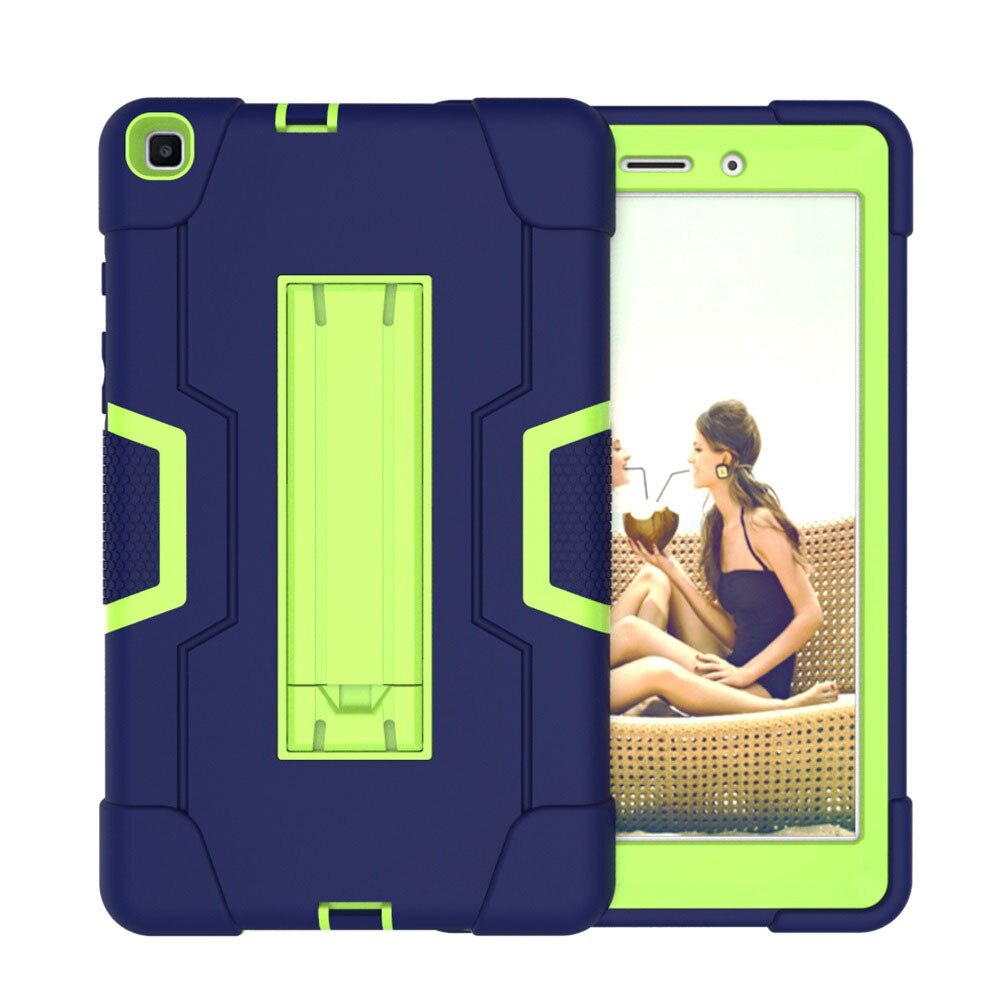 For Samsung Galaxy Tab A 8.0 SM-T290 SM-T295 Tablet Case Shockproof Kids Safe PC Silicon Hybrid Stand Full Body Cover: I