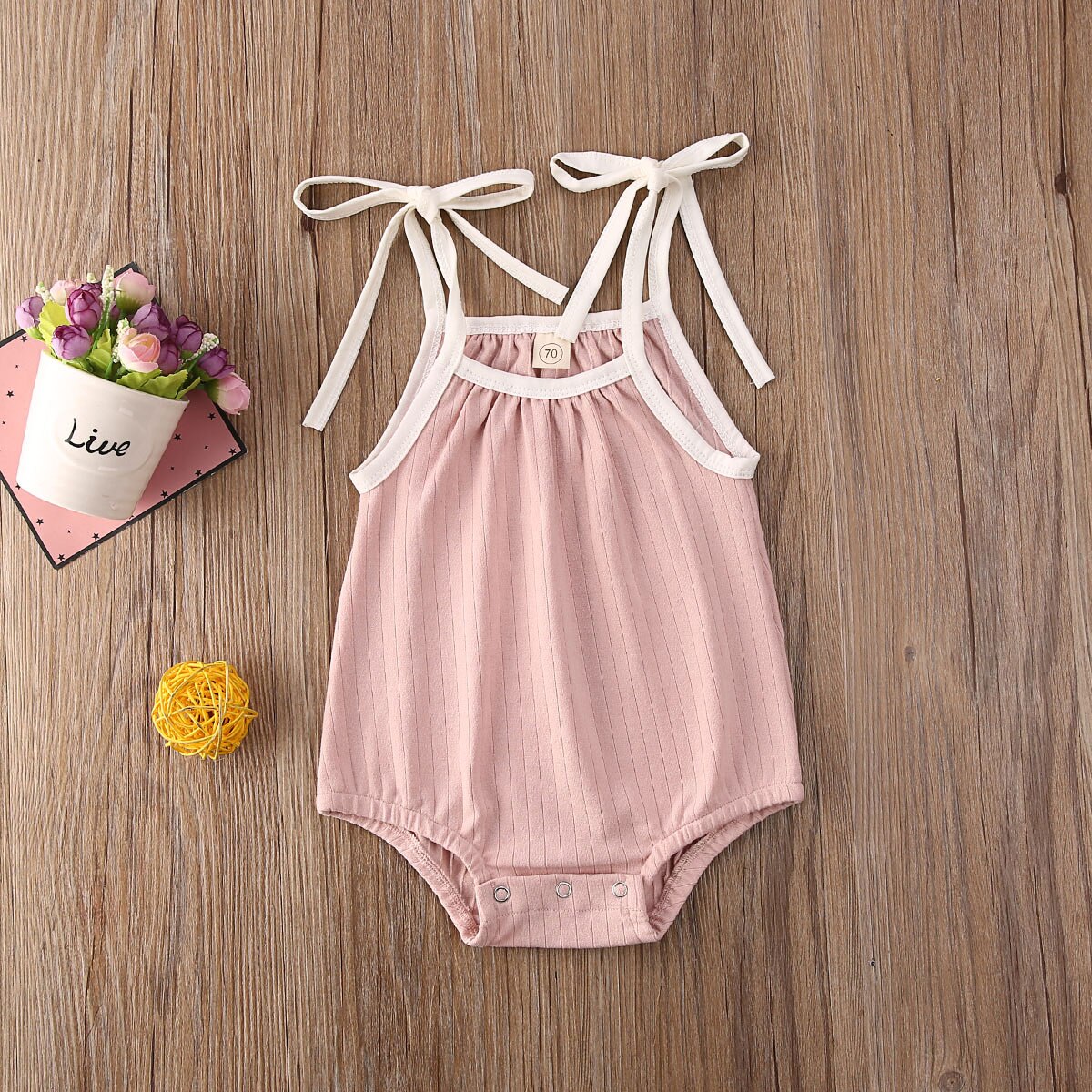 Baby Summer Clothing Toddler Baby Girl Kid Clothes Sling Romper Jumpsuit Strap Solid Sunsuit Outfit Tops 0-24M