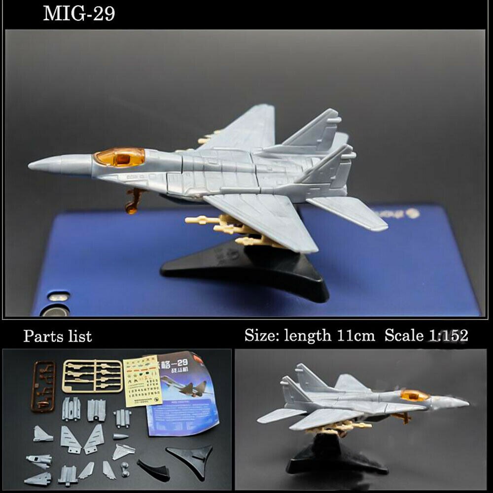 Mikoyan MiG-29 Fulcrum 4D Assembly Fighter Model Collection Puzzle Figure Toy