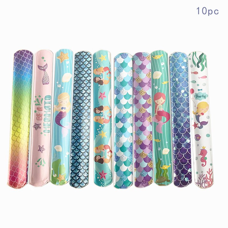 Kit Cadeau Sirène 52 Pièces Pour Anniversaire Fille - Bracelets, Tatouages, Sacs, Bagues Et Accessoires