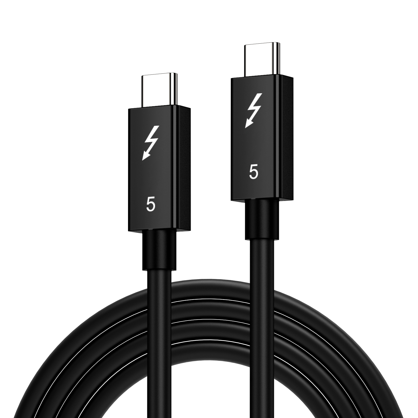 Thunderbolt 5 Cable de datos de función completa 0,5 M 1M 2M PD 240w 16K 30Hz Salida de vídeo 120Gbps USB C a USB C Cable USB5 de carga rápida