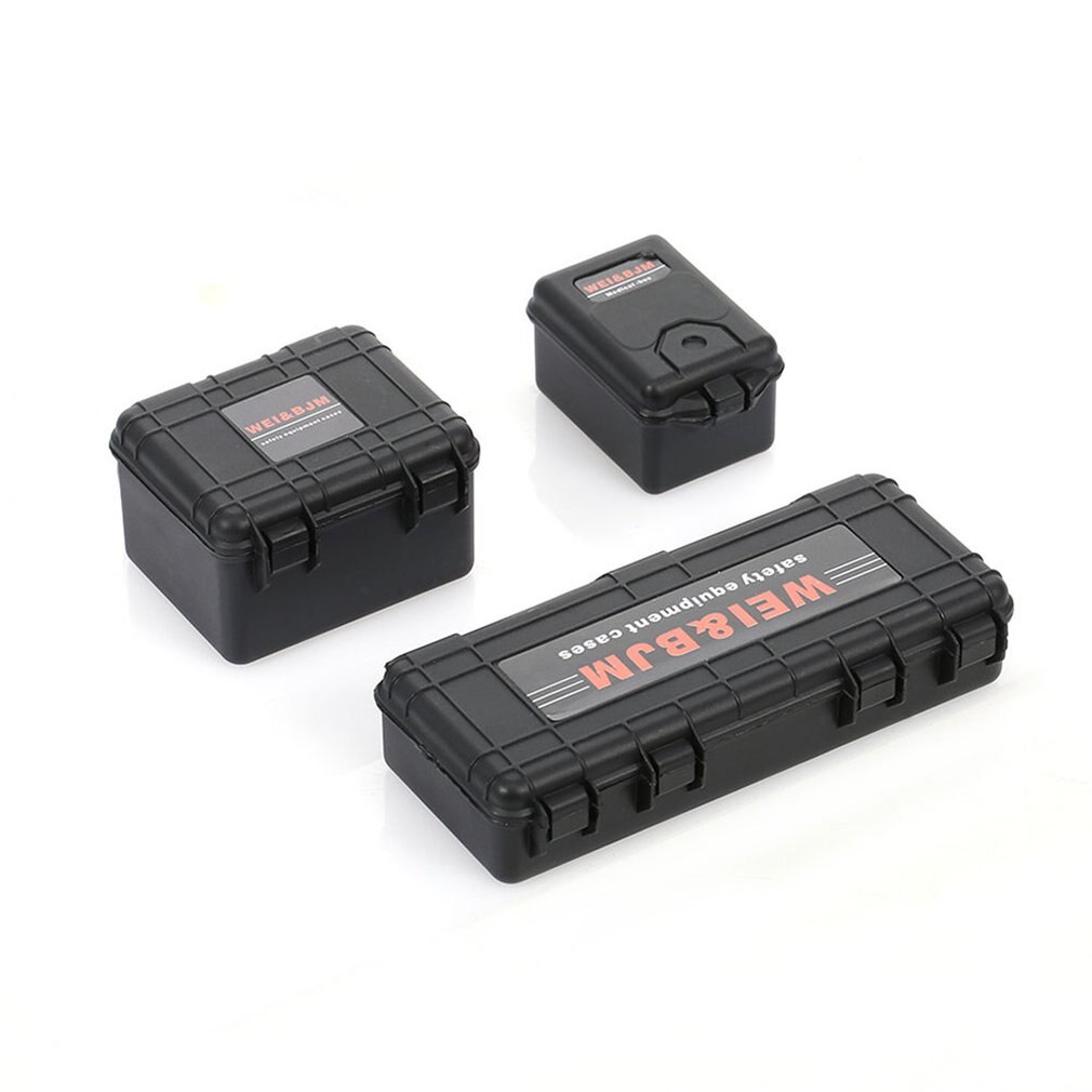 3pcs/set Mini Portable Toolbox Storage Plastic Box Accessories Remote Control Car Universal Decoration Tool