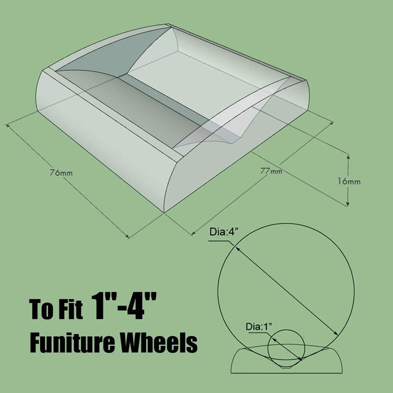 Wiel Stoppers Premium Siliconen Wielen Meubels Wiel Cups Slaapbank Stoelen Gemaakt Van Massief Siliconen Voorkomt Krassen 4Pcs