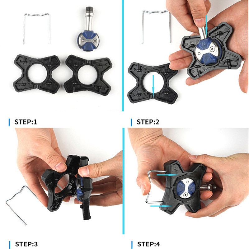 ABS alliage paire de vélo pédales support plat convertisseur pour Speedplay zéro pédales adaptateur vélo route vélo pédale pièces