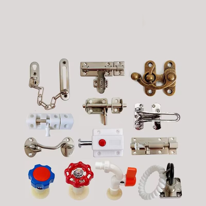 Accesorios de tablero ocupado para bebé, pestillo de cerradura de puerta de madera DIY Montessori, juguetes educativos, aprendizaje de habilidades motoras básicas, piezas de tablero ocupado