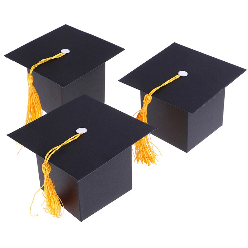 10Pcs Doctor Hat Cap Candy Box Graduation Celebration Party Favors