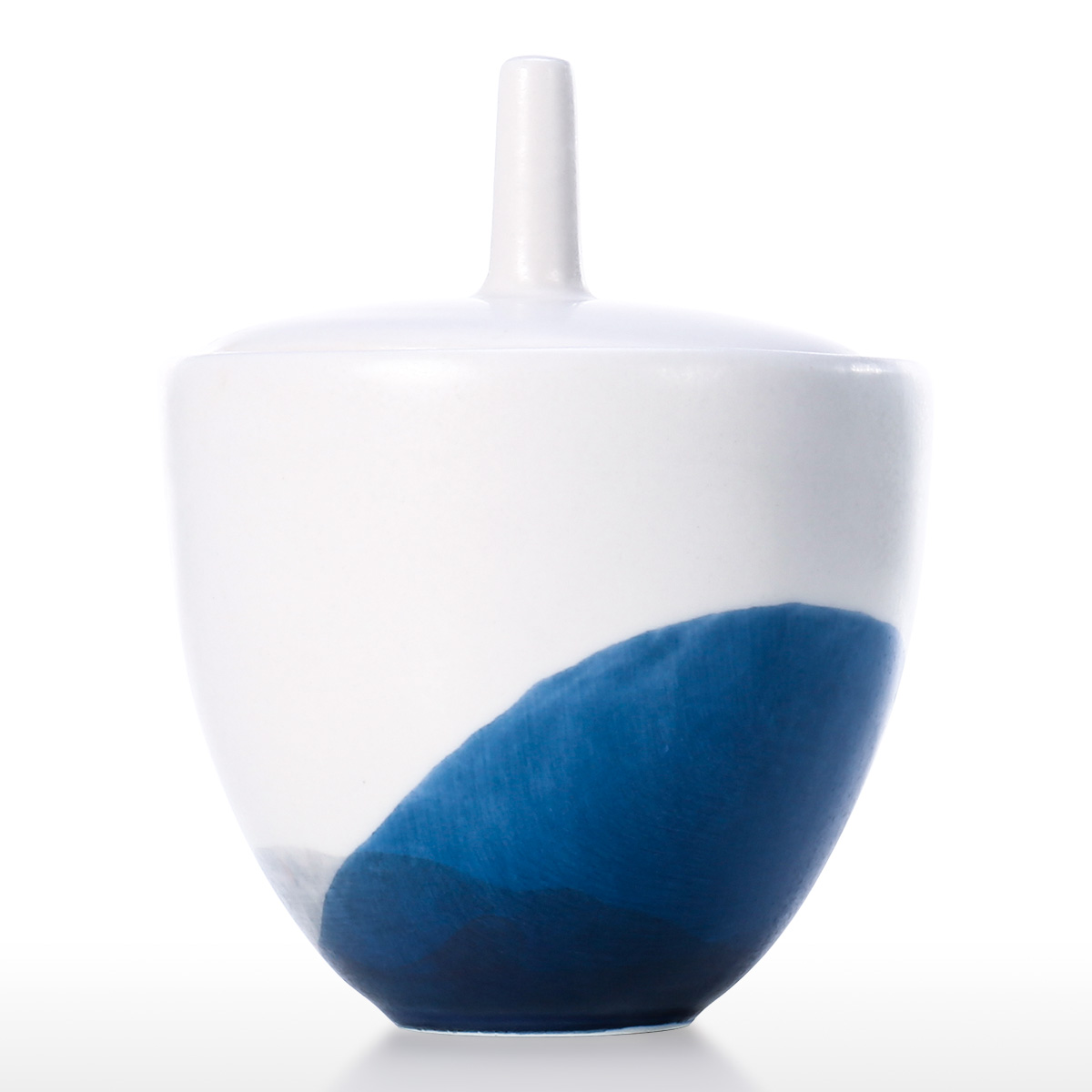 Ceramic Sugar Bowl Storage Jar with Lid Sugar Storage Container for Home and Kitchen Sugar Salt Pepper Porcelain Sugar Bowl