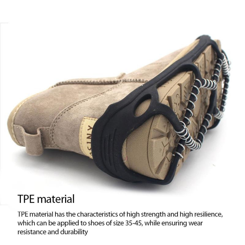 1 Paar Outdoor Sport Ice Sneeuw Gripper Schoen Cover Antislip Crampons Ice Grip Lopen Traction Cleats Ice Gripper cover Stijgijzers