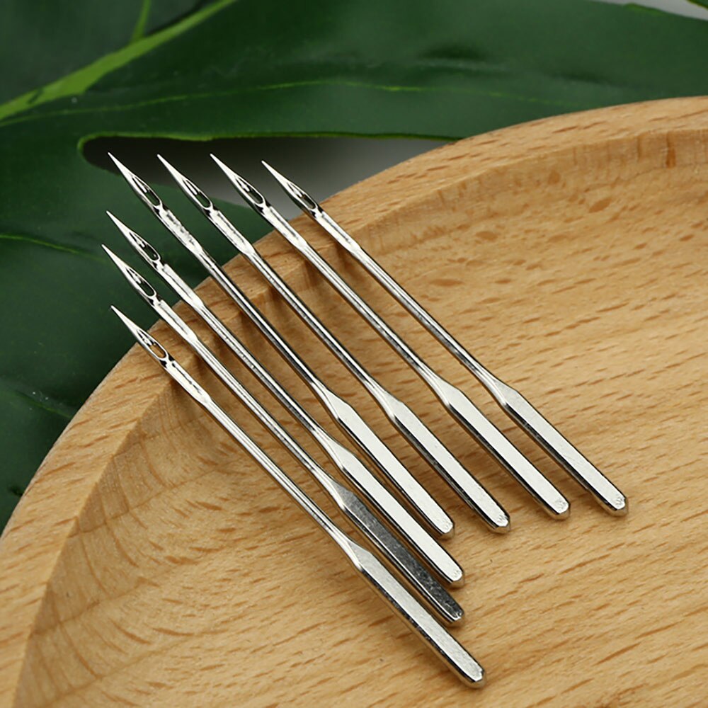 50pcs/Set Silver Sewing Machine Needles Overlock Sewing Machine Needles For Singer Janome Juki Also Fit Old Sewing Machine