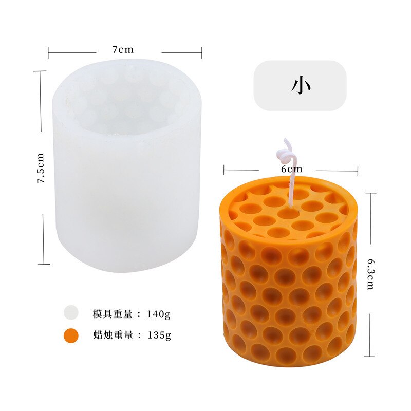 Diverse Honingraat Vormen Kaars Siliconen Mal Voor Handgemaakte Desktop Decoratie Gips Hars Aromatherapie Kaars Siliconen Mal: Licht Groen
