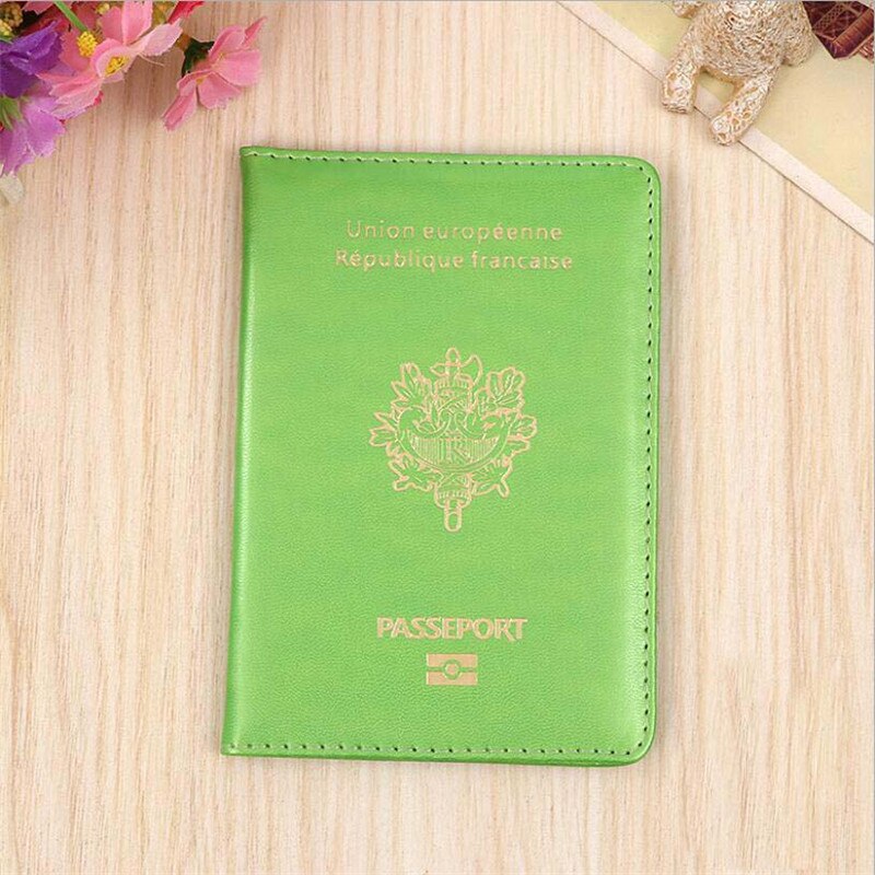 Étui de Passeport français, couverture de Passeport, édition originale, étui de voyage, porte-cartes: green