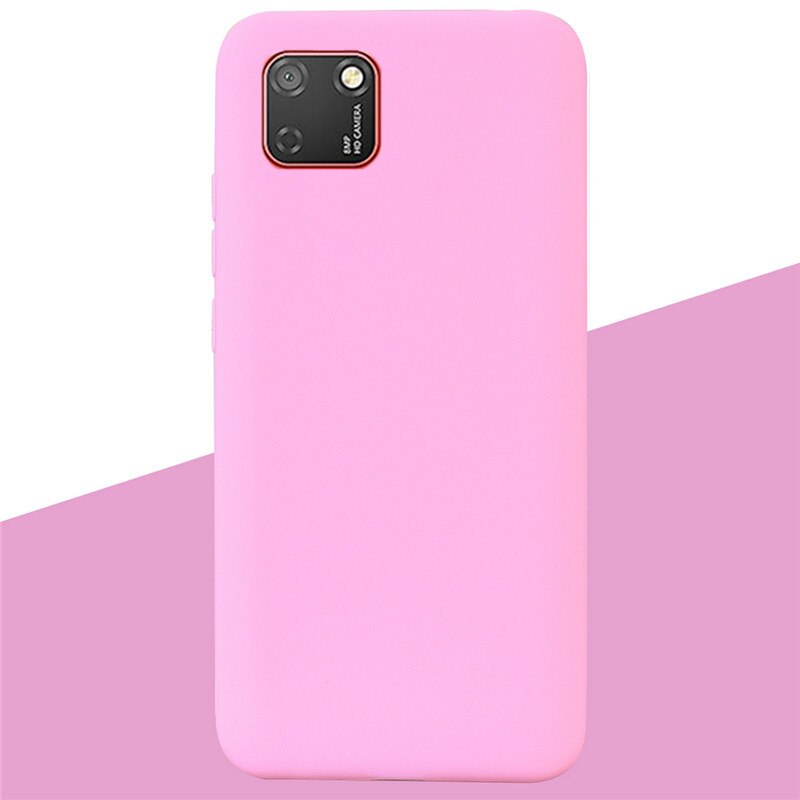 Soft Silicone Case For Huawei Y5p DRA-LX9 Case Silicone Back Cover Y5 p Phone Case For Huawei Y5P 5.45 Cover Coque Shell: 4 Dark Pink