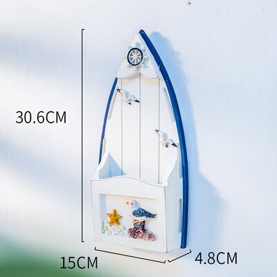 Wall-mounted mailbox garden mailbox post box barrel newspaper mailbox home balcony garden decoration letter box outdoor WF928101: A 30.6CM