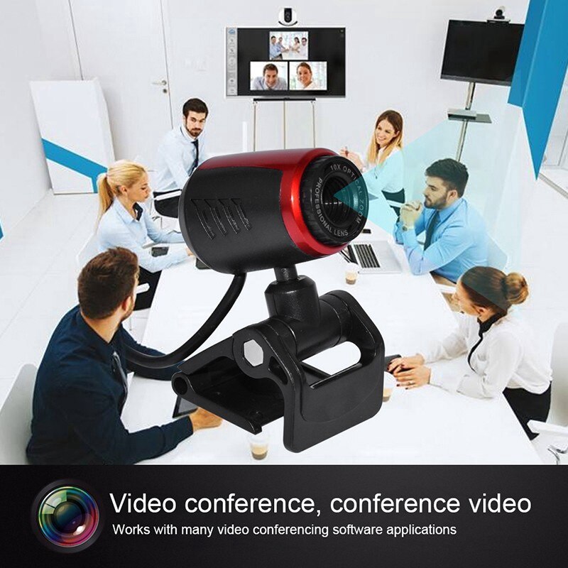 Webcam USB High Definition Camera Web Cam 360 Degree MIC Clip-on For Skype Computer Desktop In stock