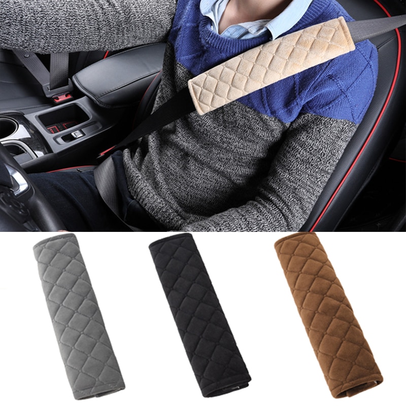Soft Car Seat Belt Cover Universal Auto Seat Belt Covers Warm Plush Shoulder Cushion Protector Safety Belts Shoulder