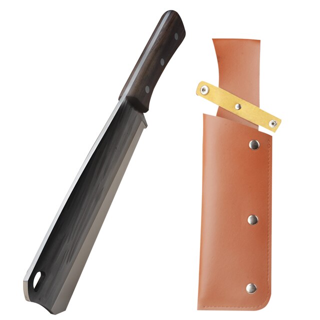 Rzd 8 Inch Hakmes Brandhout Mes 5Mm Mangaan Staal Snijden Bos Mes Omhulsel Slager Gereedschap Accessoire: Rood