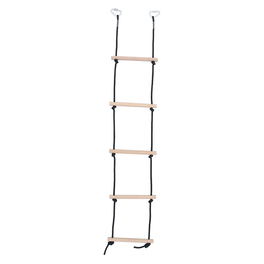 Indoor Outdoor Climbing Rope Ladder for Kids Children Hanging Wooden Ladder