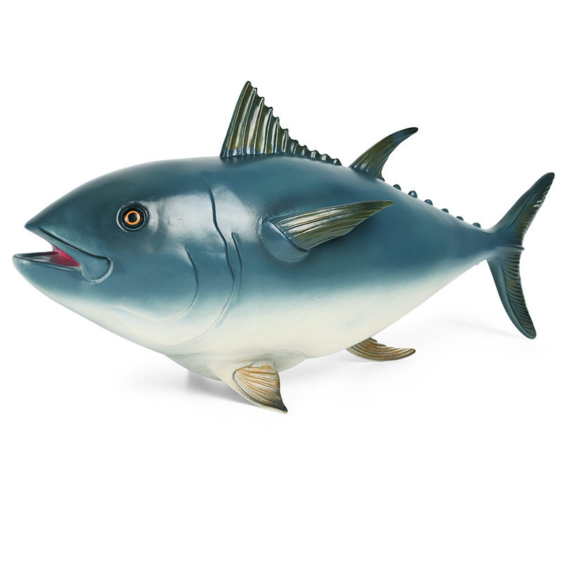 Blauwvintonijn Tonijn Figuur Scombridae Thunnus Dier Maguro Model Collector Vis Speelgoed Simulatie Onderwijs Model Dier Decor