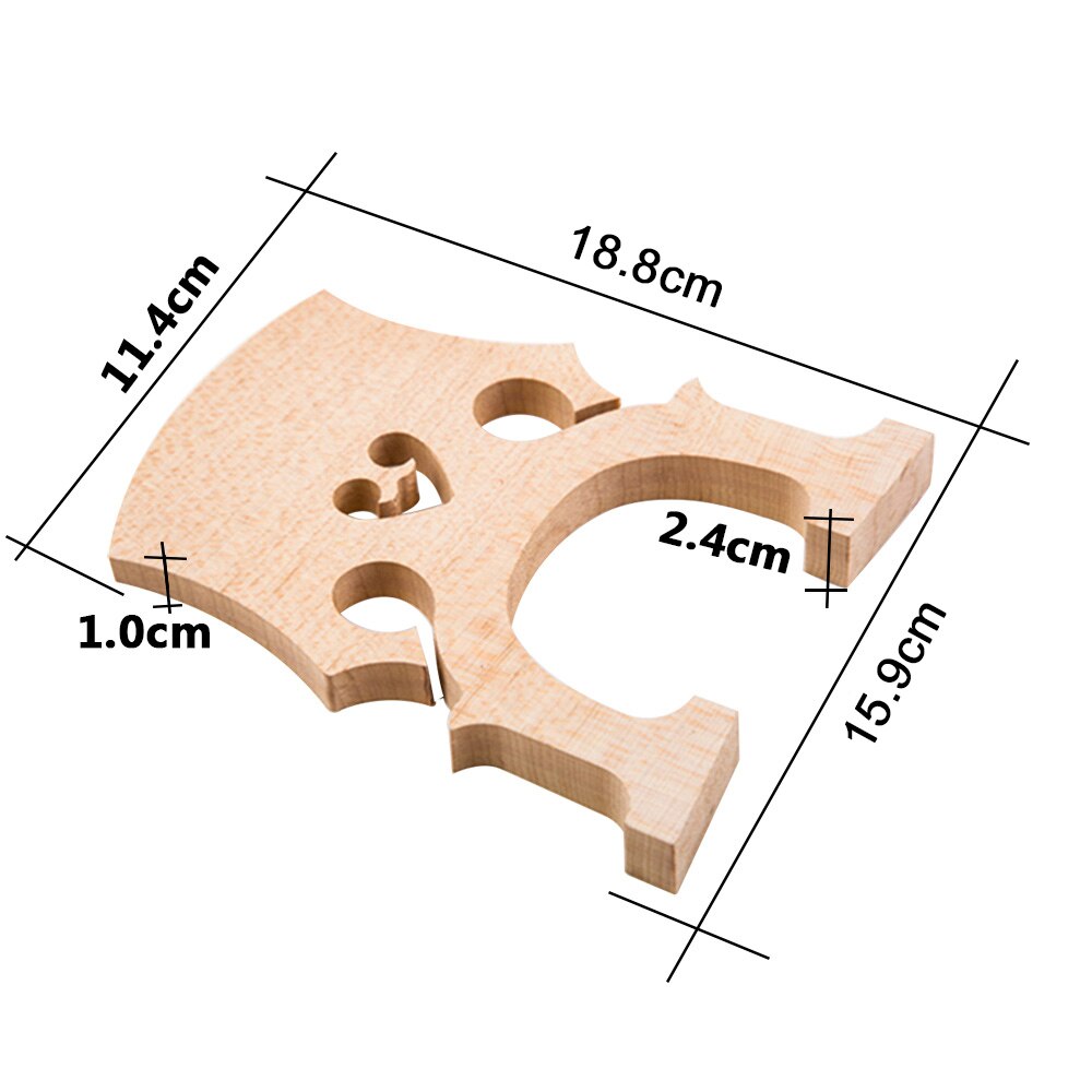 1Pc Vervanging Deel 3/4 Maple Brug Voor Contrabas Contrabas Upright Bass Muziekinstrumenten Vervanging Deel