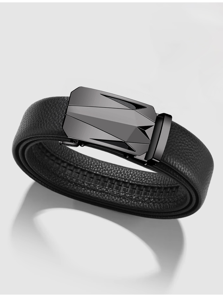 Beroemde Heren Riem, Hoogwaardige Luxe Lederen Riem, Heren Riem, Legering Automatische Gesp