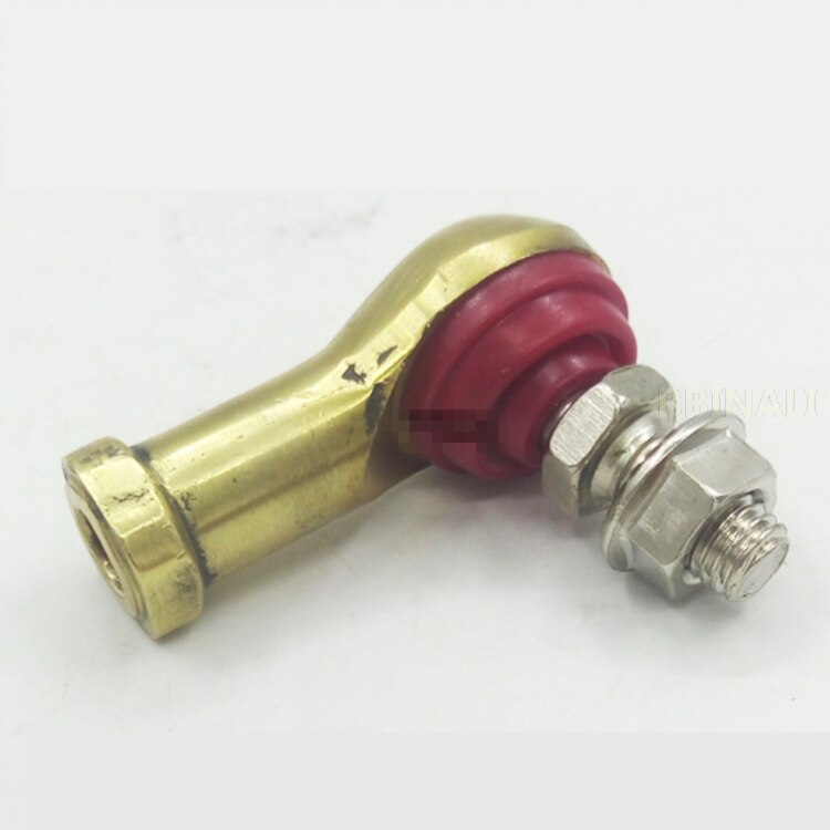 For CATERPILLAR E320C Excavator ball head hand throttle lever ball joint copper throttle lever copper head Excavator Accessories: 10x10