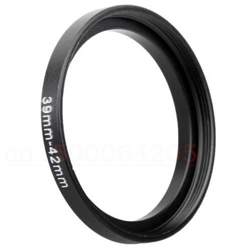 2 pièces 39-42mm en aluminium noir vendant 39mm-42mm 39 à 42 adaptateur de filtre de lentille d'anneau
