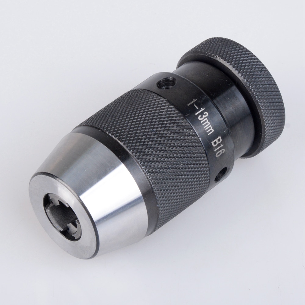 Light-duty MT2 B16 Keyless Drill Chuck Self Tighten B16 (1-13mm) Shank Morse Taper shank#2 hand Tightening Drill Chuck