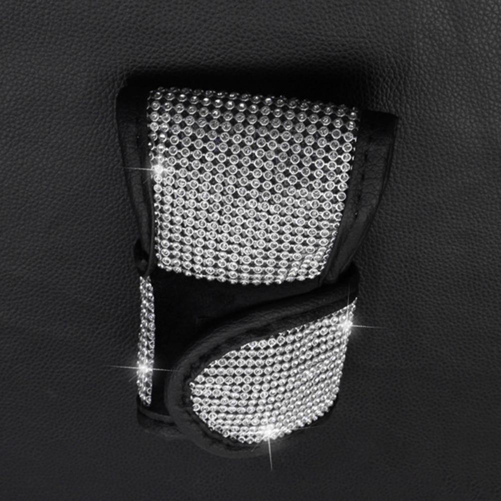 Full Diamond Crystal Car Gear Shift Collar Cover Glitter Rhinestones Auto Shifter Hand Brake Covers Car Interior Accessories
