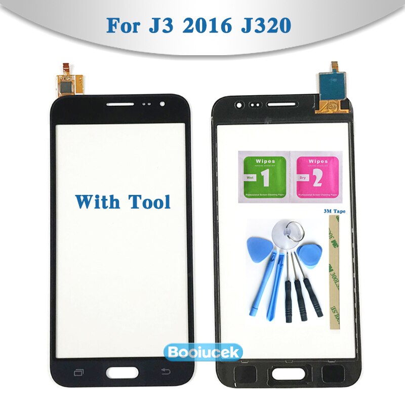 5.0 "samsung galaxy  j320 j3 j320a j320m j320p j320 -kosketusnäytön digitointianturin lasilinssi