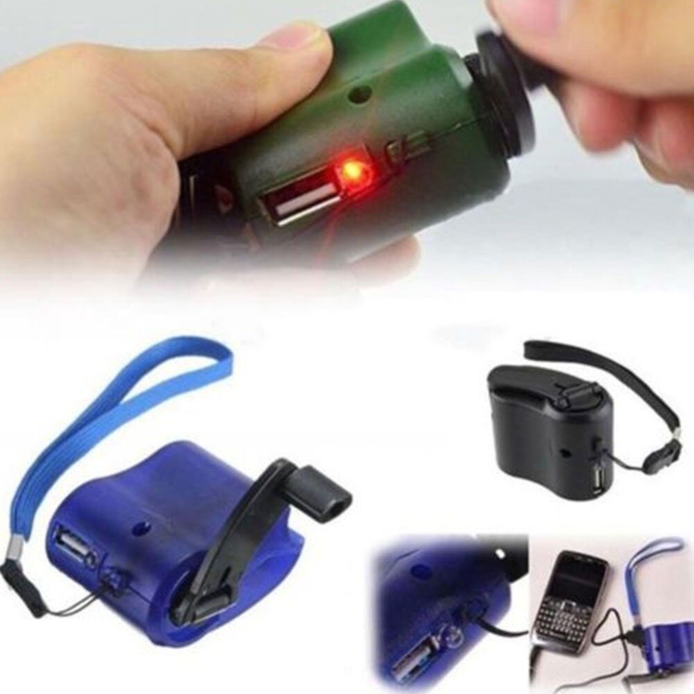 Hand-Winding Charger With The Interface Of USB Hand Crank Charger Generator Manual Mobile Emergency Phone Charger #277540