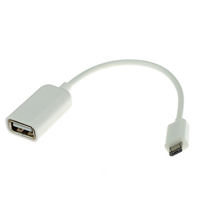 Micro USB To Female USB OTG Cable Adapter For Samsung HTC Huawei Mate Xiaomi Android Tablet PC MP3/MP4 Smart Phone cabo microusb: White